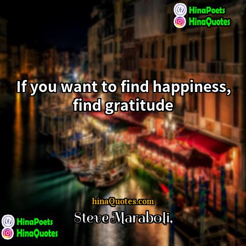 Steve Maraboli Quotes | If you want to find happiness, find